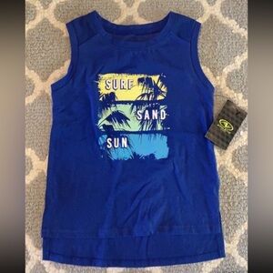 Girls sun surf sand tank top sleeveless shirt NWT size 4/5